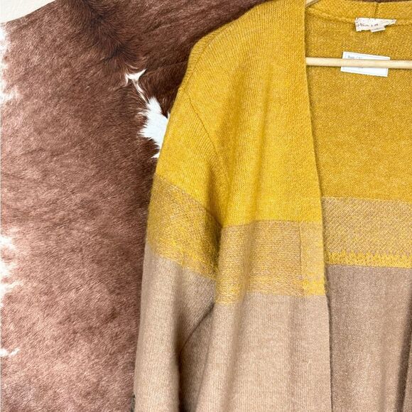 Hem & Thread Color Block Duster Long Open Cardigan - Picture 3 of 6